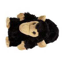 Black Monkey Slippers Top View