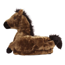 Brown Horse Slippers Side View 