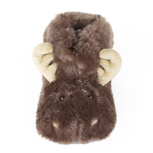 Cozy Moose Slippers Front View