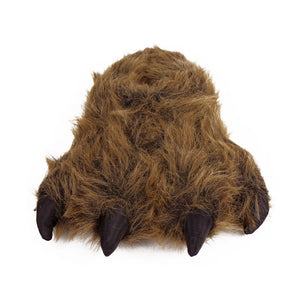 Grizzly Bear Paw Slippers Front View 