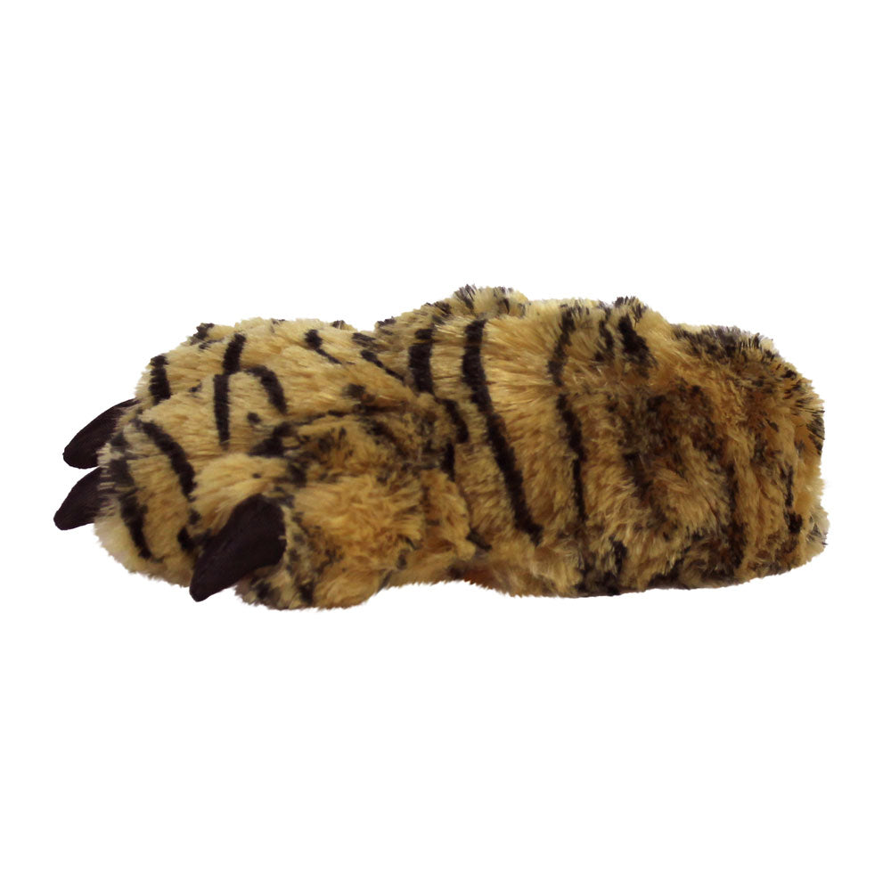 Kids Orange Tiger Paw Slippers NoveltySlippers