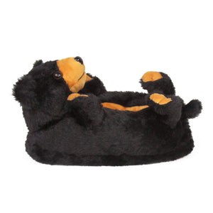 Black bear slippers side view