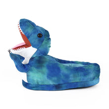 Blue T-Rex Dinosaur Slippers