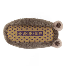 Everberry Brown Bunny Rabbit Slippers Bottom View