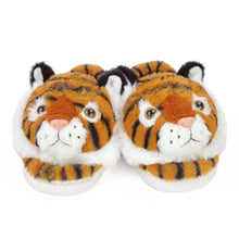 Pair of Fuzzy Tiger Slippers