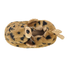 Top view of plush Harbor Seal slipper 
