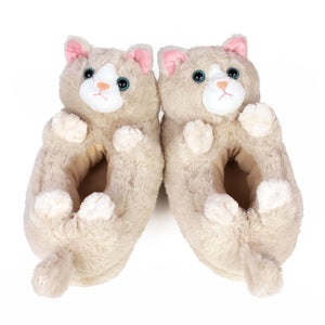 Kitty Cat Slipper top view of pair