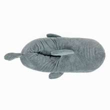 Plush Shark Slipper top view