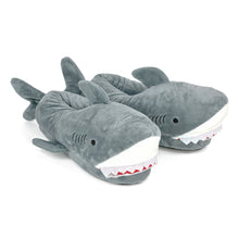 Pair of plush Shark Slippers