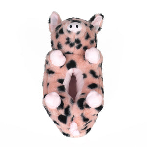 Spotted Pig Slipper, top view close up