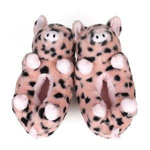 Spotted Pig Slippers, view of pair from above