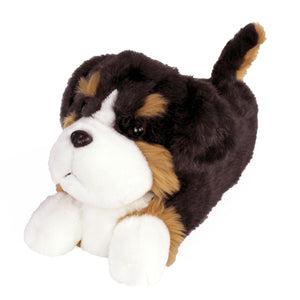 Everberry Bernese Mountain Dog Slippers 3/4 View 