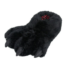 Black Bear Paw Slippers 3/4 View 