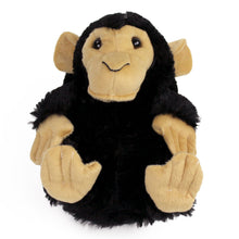Black Monkey Slippers Front View 