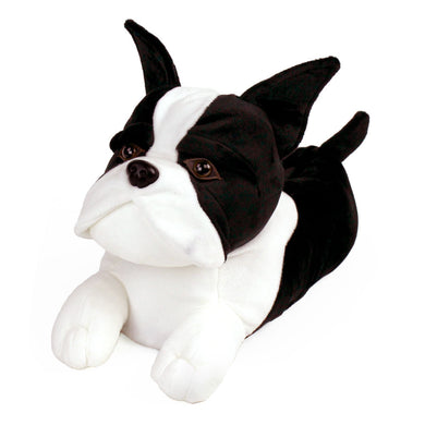 Everberry Boston Terrier Dog Slippers 3/4 View 