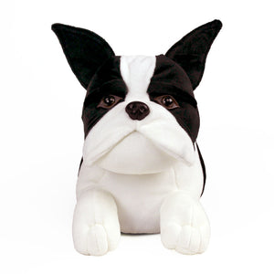 Everberry Boston Terrier Dog Slippers Front View 
