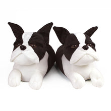 Everberry Boston Terrier Dog Slippers View of Pair