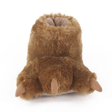 Brown Bear Paw Slippers Front View