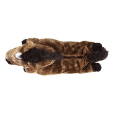 Brown Horse Slippers Top View 