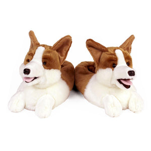 Everberry Corgi Slippers View of Pair