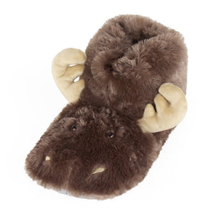 Cozy Moose Slippers 3/4 View