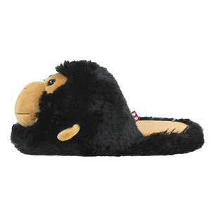 Everberry Fuzzy Monkey Slippers Side View 