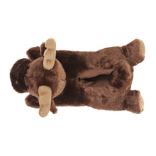 Fuzzy Moose Slippers Top View 