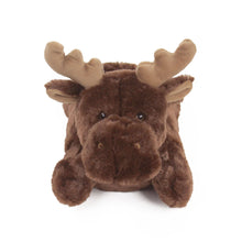 Fuzzy Moose Slippers Front View 