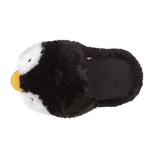 Everberry Fuzzy Penguin Slippers Top View 