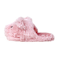 Everberry Fuzzy Pig Slippers Side View 