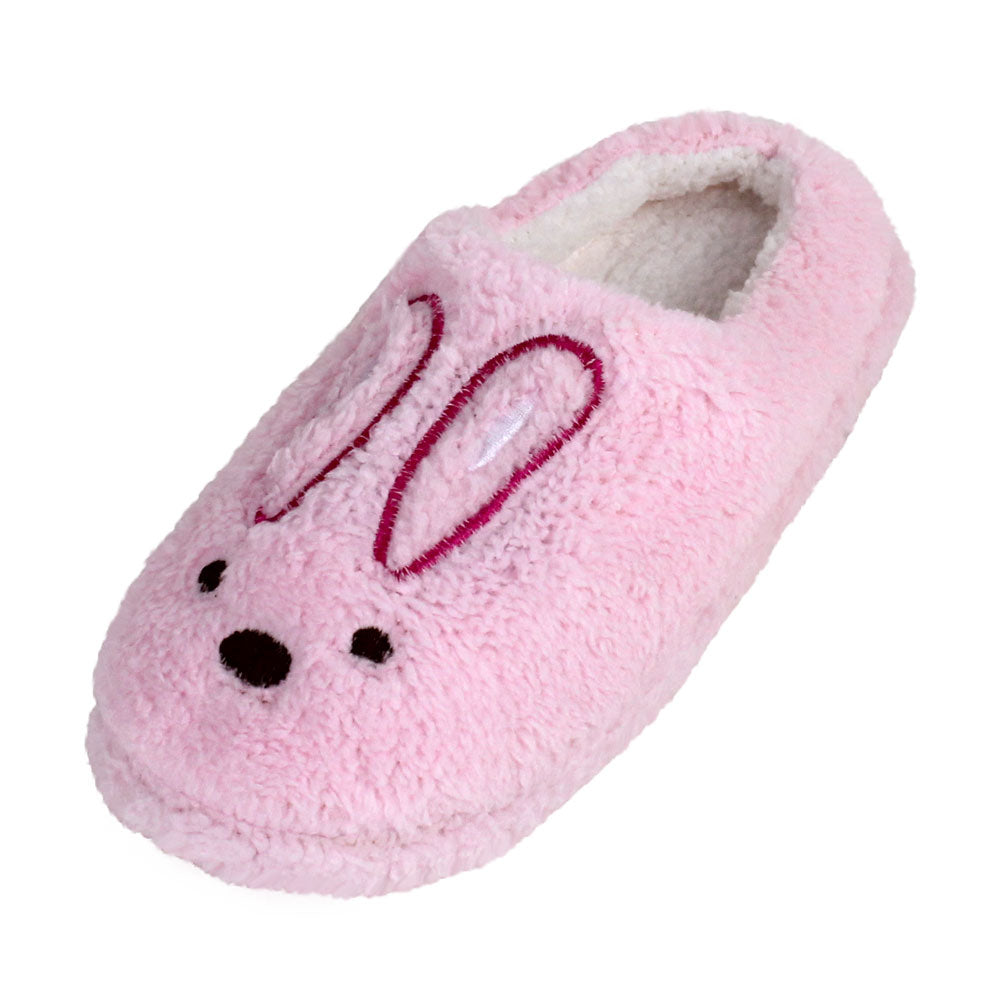 Fuzzy bunny slippers - Pink