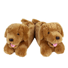 Everberry Golden Retriever Slippers View of Pair