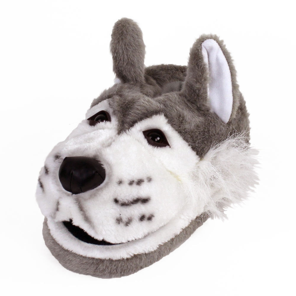 mens wolf slippers