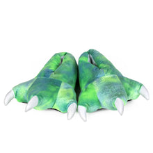 Green Dinosaur Feet View of Pair