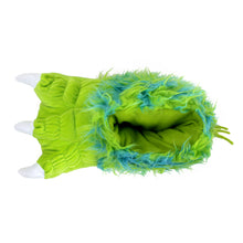 Green Monster Claw Slippers Top View 