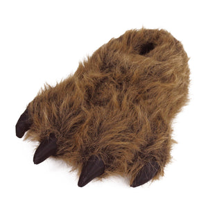 Grizzly Bear Paw Slippers 3/4 View 