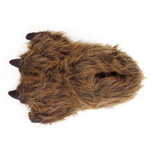 Grizzly Bear Paw Slippers Top View 