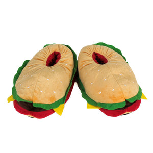 Hamburger Slippers View of Pair