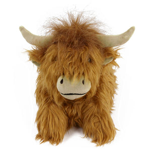 Everberry Highland Cattle Slippers Front View 