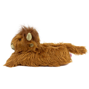 Everberry Highland Cattle Slippers Side View