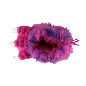 Kids Pink Monster Claw Slippers Top View