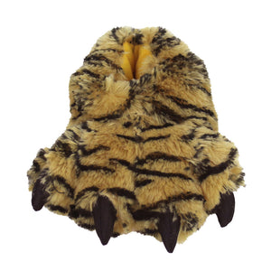 Kids Tiger Paw Slippers Front View 