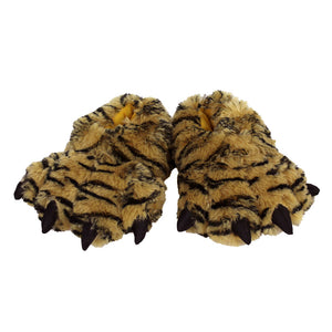 Kids Tiger Paw Slippers View of Pair