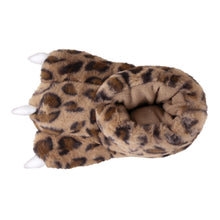 Leopard Paw Slippers Top View 