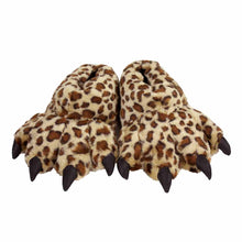 Leopard Paw Slippers View of Pair