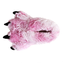 Pink Tiger Paw Slippers Top View 