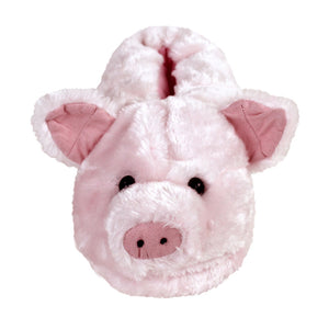 Pink Pig Slippers Front View 
