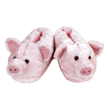 Pink Pig Slippers View of Pair