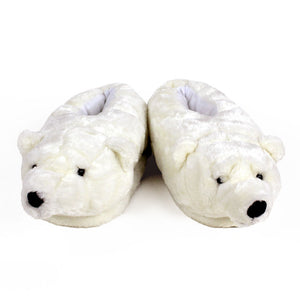Polar Bear Slippers View of Pair