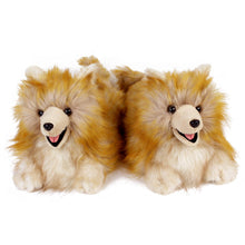 Everberry Pomeranian Dog Slippers View of Pair